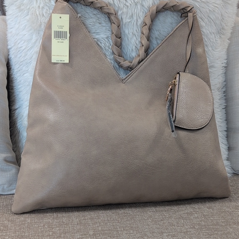 Chic Beige Women's Shoulder Bag